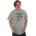thumbnail image 4 of Alaska is Calling and I Must Go Women's Graphic T Shirt Tees Brisco Brands X, 4 of 4