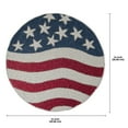 thumbnail image 6 of American Flag Beaded Placemats Set of 4 - 4th of July Patriotic Freedom Stars Independence and Memorial Day Heat Stain Resistant Table Place Mats for Kitchen Dining Table Home Decor - 14 Inches, 6 of 6