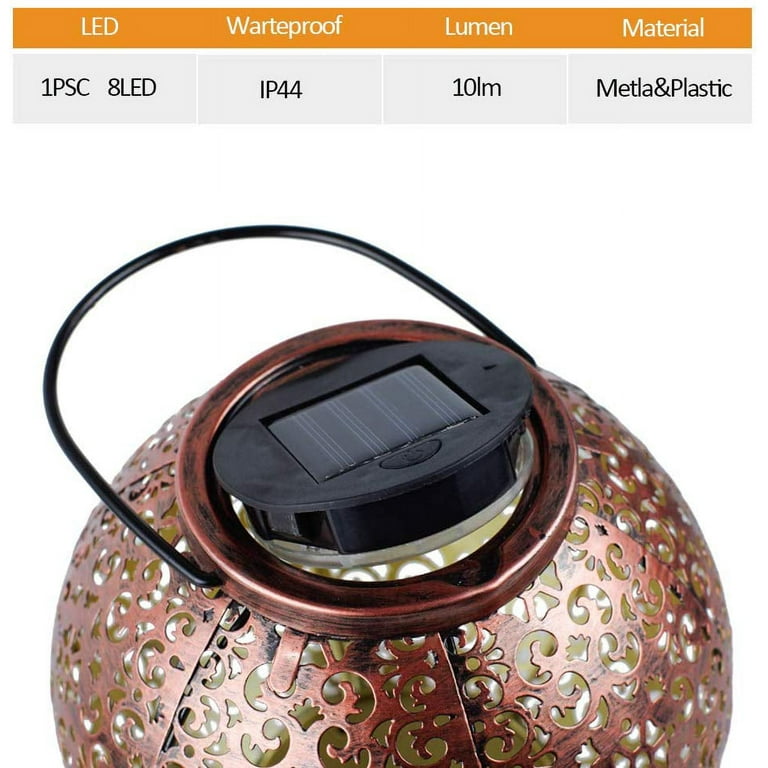 2 Pack Big Hanging Solar Lights Outdoor Solar Lights Retro Hanging Solar Lantern with Handle and Table Lantern, 10 Lumens, Wash Bronze 2 Pack Big Hanging Solar Lights Outdoor Solar Lights Retro Hanging Solar Lantern with Handle and Table Lantern, 10 Lumens, Wash Bronze
