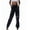 Black, variant on Women's Metallic Shiny Harem Pants High Waisted Elastic Waistband Loose Fit Tapered Jogger Trousers for Dance Party Clubwear