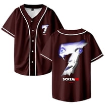 Scream 7 Ghostface New Movie Merch Baseball Jacket And Unisex Fashion V-neck Button-up T-shirt