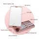 thumbnail image 3 of LED Lighted Makeup Cosmetic Mirror with Makeup Brushes Travel Folding Makeup Mirror Box Portable Compact Mirror, 3 of 4