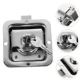 thumbnail image 4 of MasteelfCA 1Set Stainless Steel Lock Panel Lock Trailer Lock for RV Engineering Vehicle, 4 of 7