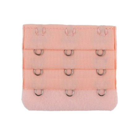 

Thinsont Extension Strap Bra Extender Buckle 3 Hook Women Accessories Practical Elastic Multicolor Clips Tight 3 Rows Underwear orange