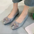 thumbnail image 5 of Narveanno Women Fashion Bowknot Flats Comfort Pointed Toe Dress Shoes, 5 of 8