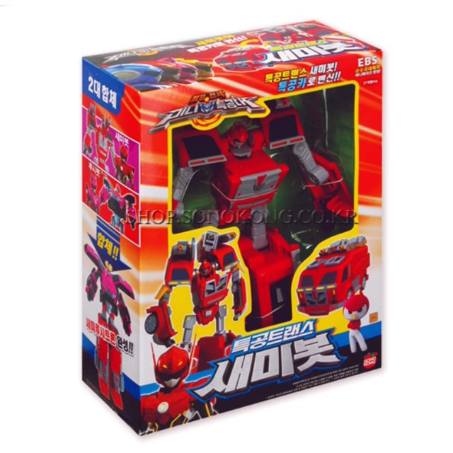 Figura de robot coreano transformador Miniforce Semibot Super Sentai Ranger