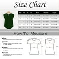 thumbnail image 3 of Women's Summer T-Shirt Fashion Casual Round Neck Short Sleeve Solid Color Blouse Comfortable Breathable Daily Wear Tops, 3 of 4