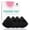 Black, variant on EIGSHOW Triangle Makeup Powder Puff, Face Sponge, Soft Plush Powder Sponge, Suitable for Baking Powder Makeup or Blush, Black and Beige, Pack of 4 (M112)