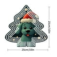 thumbnail image 2 of Metal Hanging Christmas Tree Wind Decorations - Festive Garden Spinners with Playful Dog Design Perfect for Holiday Cheer, 2 of 7