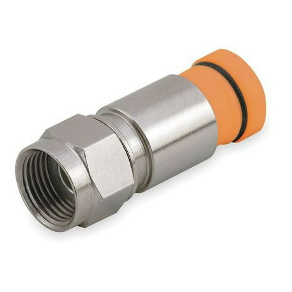 POWER FIRST 1UKD7 Coaxial Connector,RG59,F Type,PK50