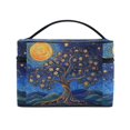 thumbnail image 4 of DIXRUYEE Train Case Cosmetics Organizer Fashion Moonlit Blossoms Printed Size: 9x6.2x6.5 in, 4 of 5