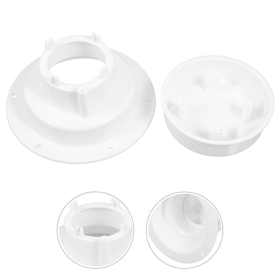 ETHZZLE RV Plumbing Vent Cover Caps 2-Pack White PP Sewer Vent Kit for RV Trailer Camper