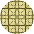 thumbnail image 1 of Ahgly Company Machine Washable Indoor Square Transitional Mustard Yellow Area Rugs, 3' Square, 1 of 7