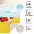 thumbnail image 6 of Bathroom Plush Absorbent Mat Single U-pad 20x24 Inches Bath Mat Fluffy Suitable For Bathroom Toilet Living Room Absorb Water Non-Slip Durable Yellow Background Beautiful Love, 6 of 9