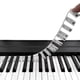 thumbnail image 1 of Pegatina de silicona para piano, guía de notas para principiantes, teclado de piano desmontable, 88 teclas, tamaño completo, 1 of 5