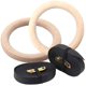 thumbnail image 1 of 2X Anillos de gimnasia Anillos de gimnasia de madera Anillos de gimnasia con correas de nylon ajustables Adepaton LN-0325, 1 of 2