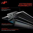 thumbnail image 5 of A-Premium Windshield Wiper Blades Compatible with Cadillac SRX 2010-2016 - 26" and 17", TLP Connector, with Wear Indicator & Towel, Left and Right (Pack of 2), 5 of 5
