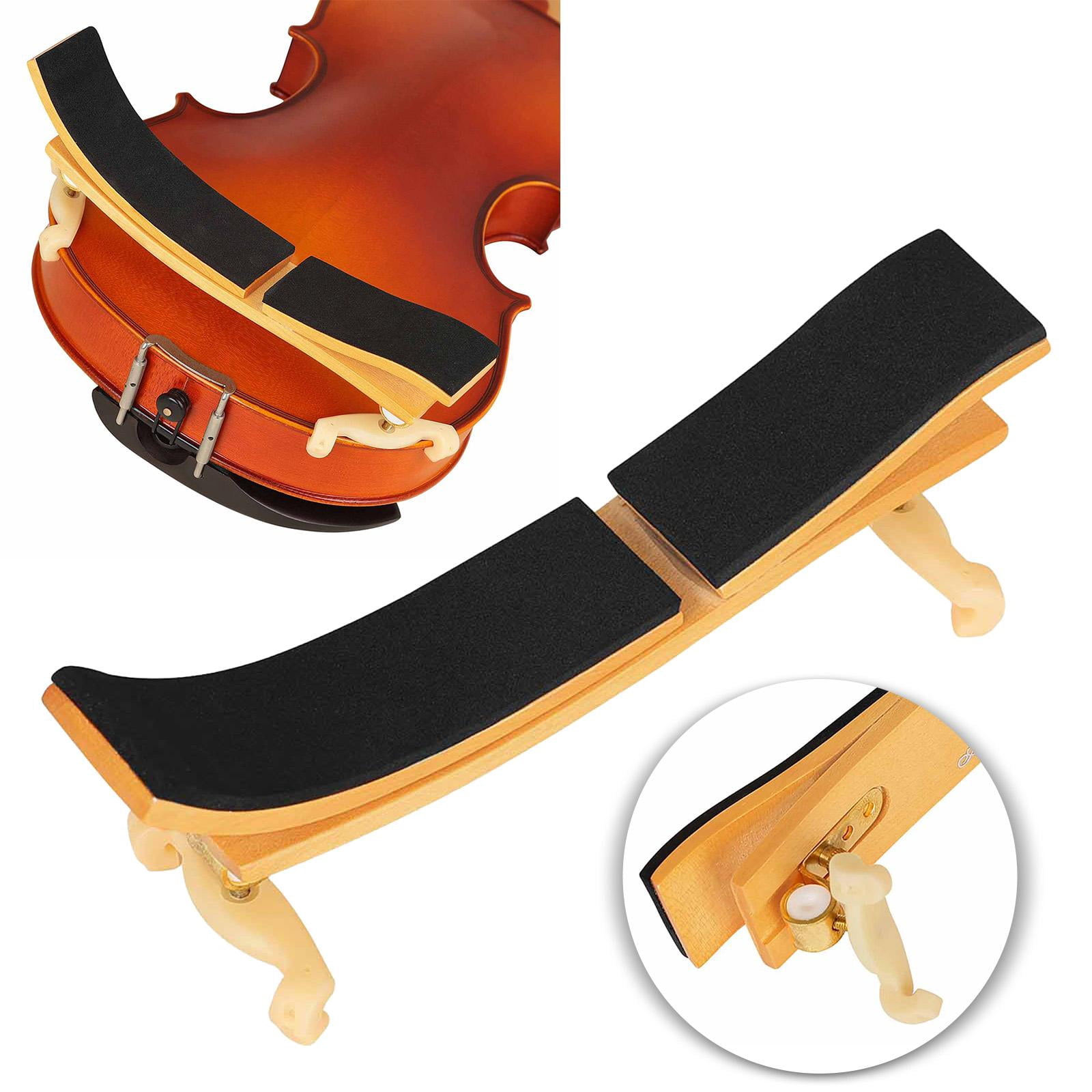Violin Shoulder Rest Support Adjustable Height Wood EVA Silicone Comfort for Beginner Student Musician Playing