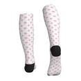 thumbnail image 2 of Bixox Animal Pink Color Paw Print Compression Socks,Compression Socks Women & Men Circulation for Medical,Running,Athletic, 2 of 7