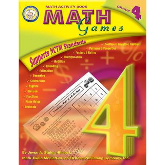 Pre-Owned Math Games, Grade 4 (Paperback) 1580372732 9781580372732