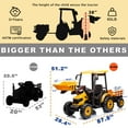 thumbnail image 5 of Kidsera 24V Kids Ride On Tractor Yellow, 3in1 Riding Tractor with Detachable Trailer and Front Shovel, Dual Motor Battery Powered Electric Riding Toy for Girls&Boys, 5 of 6