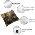 thumbnail image 4 of SHANXI  Ancient Greek Pillowcase Black-Figured Greek Warrior with Spear and Shield 20x20in, 4 of 5