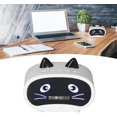 thumbnail image 3 of Haut-Parleur Réveil Numérique, Réveil Cartoon Cat avec Affichage de la Température, Double Réveil, Haut-Parleur bluetooth, radio, Appel Mains Libres pour Chambre, 3 of 4