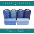 thumbnail image 2 of Sewing Thread - Spools of Polyester Thread for Sewing Machine for Beginners Hand Stitching Quilting - yds Each in Colors + Bonus, 2 of 6