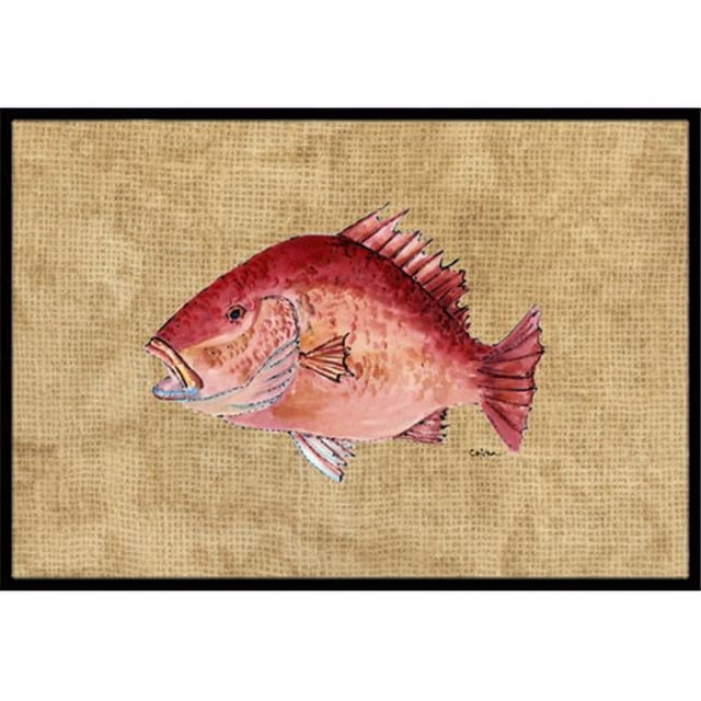 Carolines Treasures 8812JMAT 24 x 36 In. Strawberry Snapper Indoor or Outdoor Mat