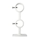 thumbnail image 4 of Soporte de barra de cortina doble de repuesto para toalleros, soporte de aleación de aluminio Blanco, 4 of 9