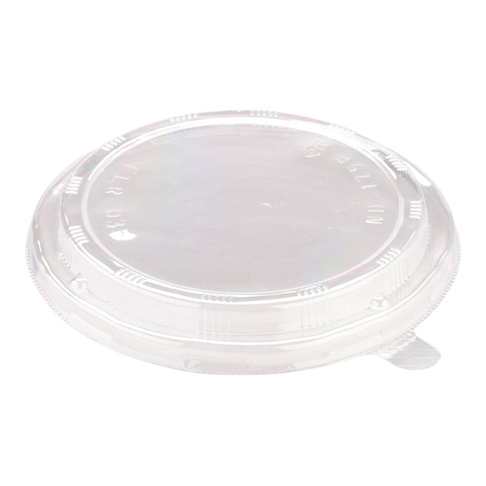 Taipei Clear Plastic Lid - Fits Round Poplar Small and Deep Containers -  100 count box