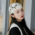 thumbnail image 4 of YooGuoGuo Thin Hollow Handmade Women's Hook Hat Woven Summer Bun Knitted Hat Spring And Autumn Lace Mesh Hat Beautiful Woolen Hat, 4 of 9
