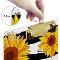 thumbnail image 4 of FMSHPON Stripe Sunflower Clipboard Hardboard Wood Nursing Clip Board and Pull for Standard A4 Letter 13x9 inches, 4 of 8