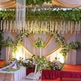 thumbnail image 5 of Uxcell Fake Wisteria Hanging Flower 3.6 Ft/43.3 In Artificial Silk Flowers String for Home Pack of 24 (Fuchsia ), 5 of 7