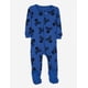 thumbnail image 3 of Pijama con pies Leveret para bebé, Halloween, calaveras azules, 3 of 4