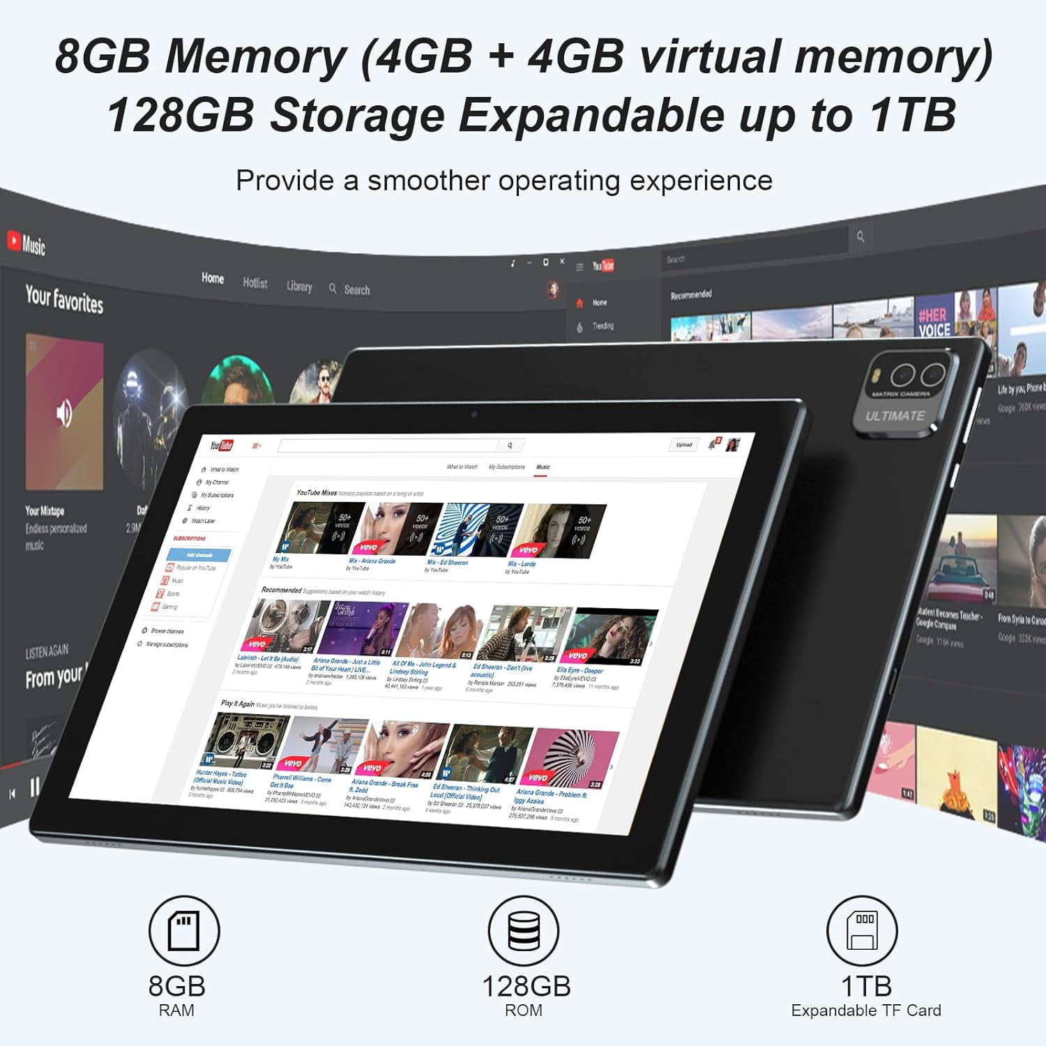 2024 Android 13 10.1 Inch 2-in-1 Tablet, 8GB RAM+128GB ROM, 1.8Ghz Quad-Core, 8MP Camera, 6000mAh Battery - Walmart.com 2024 Android 13 10.1 Inch 2-in-1 Tablet, 8GB RAM+128GB ROM, 1.8Ghz Quad-Core, 8MP Camera, 6000mAh Battery - Walmart.com