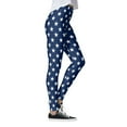 thumbnail image 3 of CBGELRT Independence Day Star Print Leggings Sportswear Gym Women's Pants Workout Fitness Running Leggins High Waist Push up Jeggings Blue S, 3 of 8