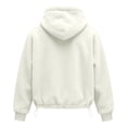 thumbnail image 5 of Women Sherpa Pet Carrier Hoodie, Plush Kangaroo Pocket Pullover for Small Dog Cat, 5 of 5