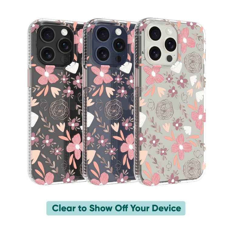 onn. Phone Case for iPhone 15 Pro Max - Tropical Blush