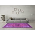 thumbnail image 3 of Ahgly Company Indoor Rectangle Medallion Purple Traditional Area Rugs, 6' x 9', 3 of 4