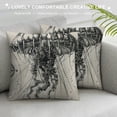 thumbnail image 3 of Creowell Jellyfish Throw Pillow Covers Set of 1 Soft Ocean Pillow Cases Cushion Covers for Living Room Bedroom Sea Creature Underwater World Decor Vintage Throw Pillowcases for Sofa Couch Chair White, 3 of 5