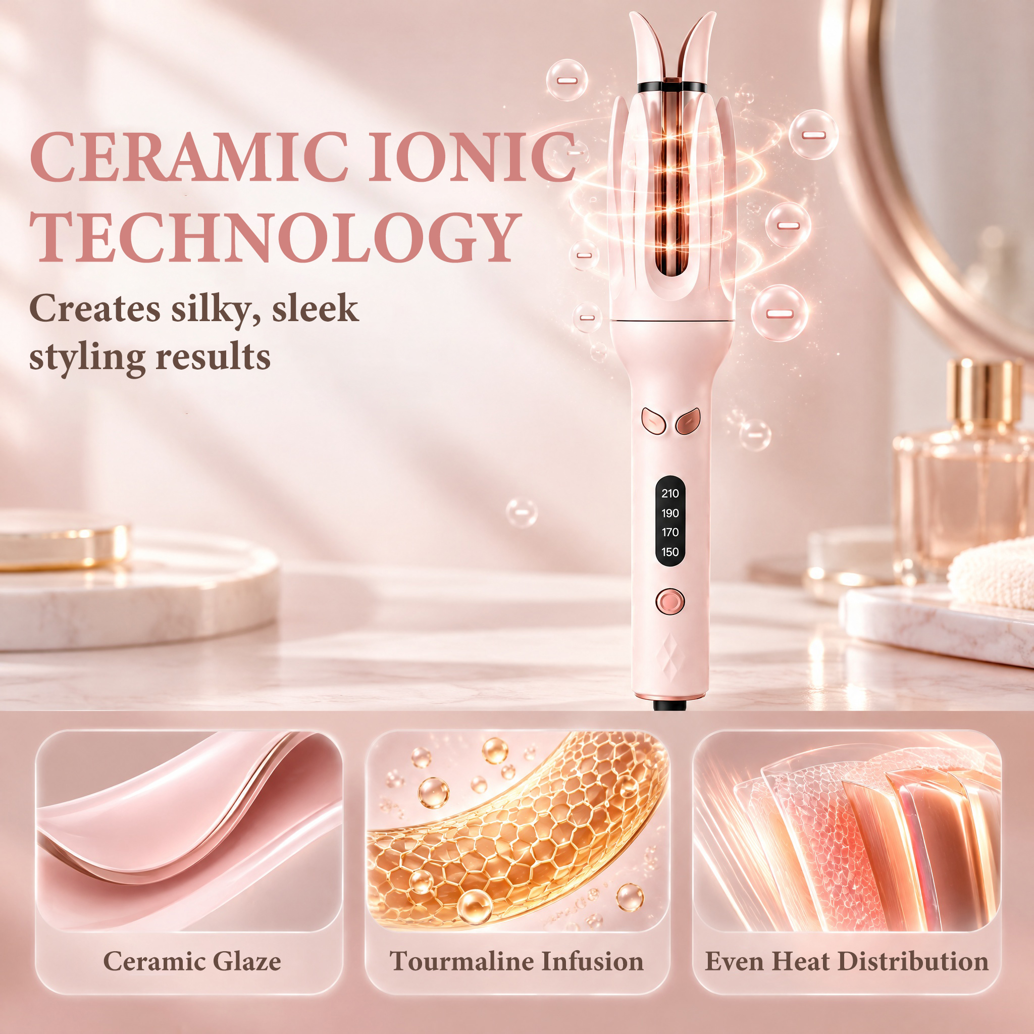 Moremore Automatic Curling Iron 1.1 Inch Ceramic Wand photo 6