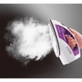 thumbnail image 6 of Panasonic Steam Circulating Iron and Vertical Steamer with Curved, Non-Stick Stainless Steel Soleplate in Violet/White, 6 of 6