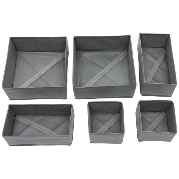 6pcs Sock Underwear Organizers Underwear Storage Boxes Socks Organizer