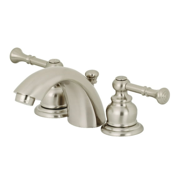 Kingston Brass KB958NL Naples Mini-Widespread Bathroom Faucet, Brushed Nickel