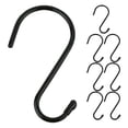 thumbnail image 1 of 8pcs Multipurpose Hooks Metal S Hooks S-Shaped Closet Clothes Hanging Organizers, 1 of 7