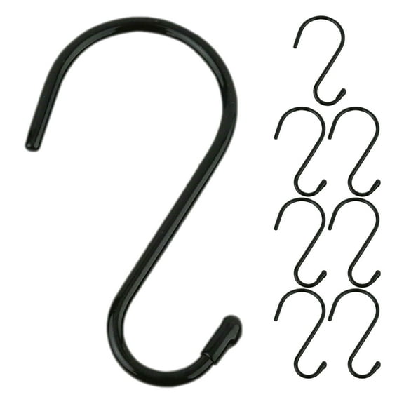 Angoily 8pcs Multipurpose Hooks Metal S Hooks S-Shaped Closet Clothes Hanging Organizers
