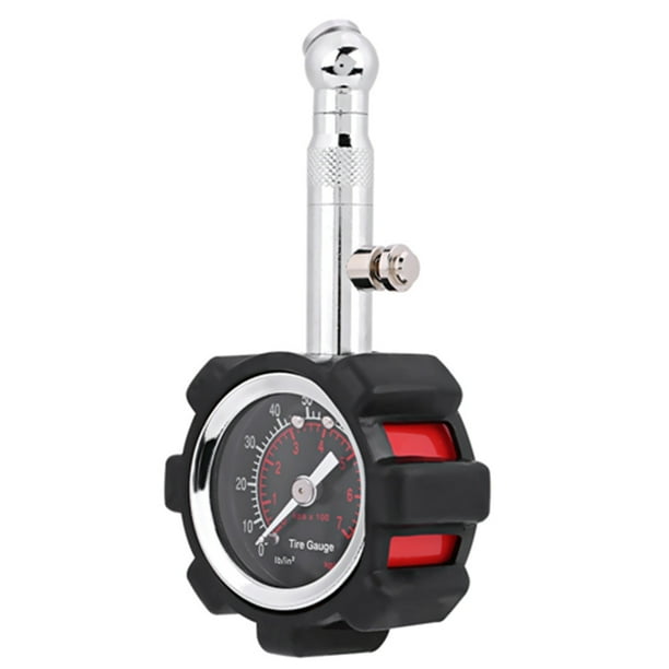 Medidor de presión de aire para neumáticos manual de 0 a 100 PSI para automóviles, camiones, motocicletas y bicicletas