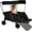 black dog cart with with a roof, variant on REDCAMP Folding Dog Wagon Cart with Extendable Rear End Heavy Duty, 220L Large Collapsible Utility Cart Dog Stroller with Tailgate for Sports Shopping Pet, Black