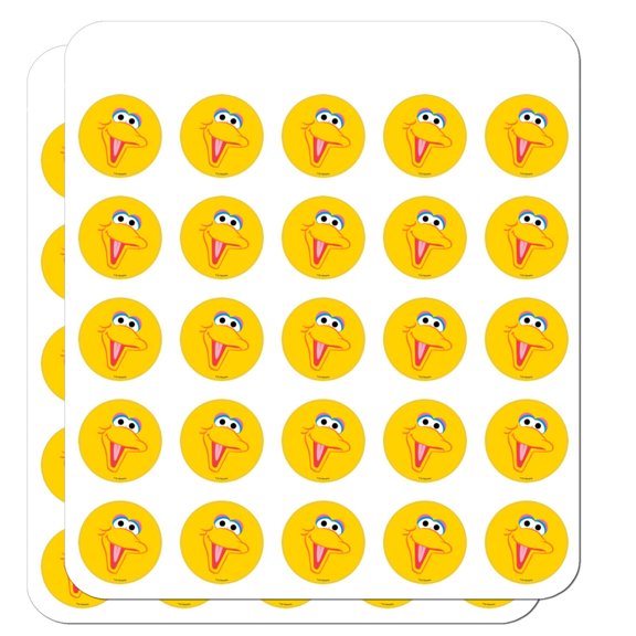 Sesame Street Big Bird Face Planner Calendar Scrapbooking Crafting Stickers